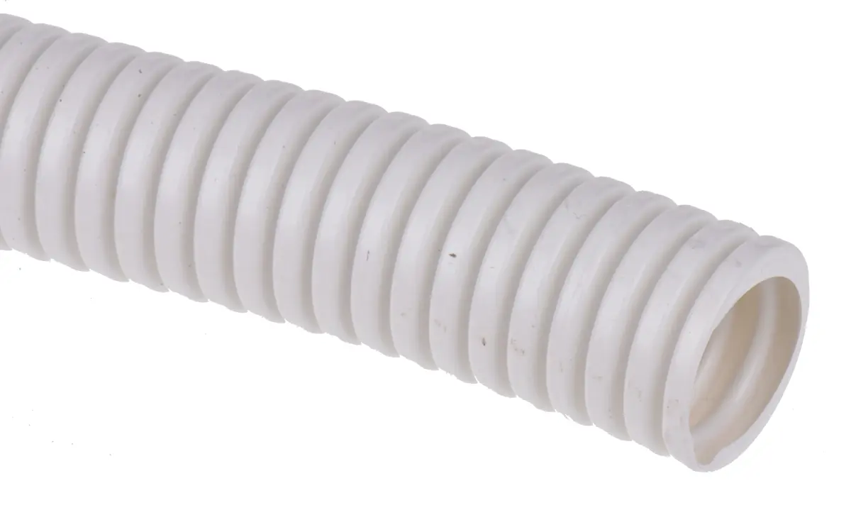 Produktfoto 1 von Adaptaflex KFS Leerrohr PVC, Ø 20mm nom. flexibel, Weiß A ø 20mm I ø 14.3mm x 10m , mit IP-Schutzklasse