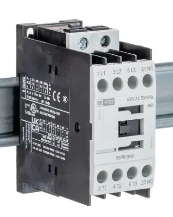 Produktfoto 1 von RS PRO Schütz 400V ac-Spule, 3-polig, 690V / 9 A 24V 4 kW 1 Öffner Elektromechanisch 1-Hilfskontakte
