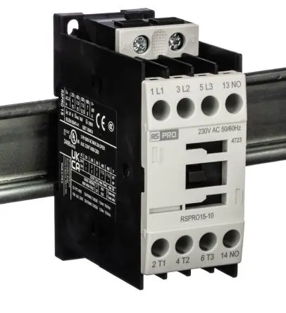 RS PRO Schütz 230V ac-Spule, 3-polig, 690V / 15 A 24V 7.5 kW 1 Schließer Elektromechanisch 1-Hilfskontakte
