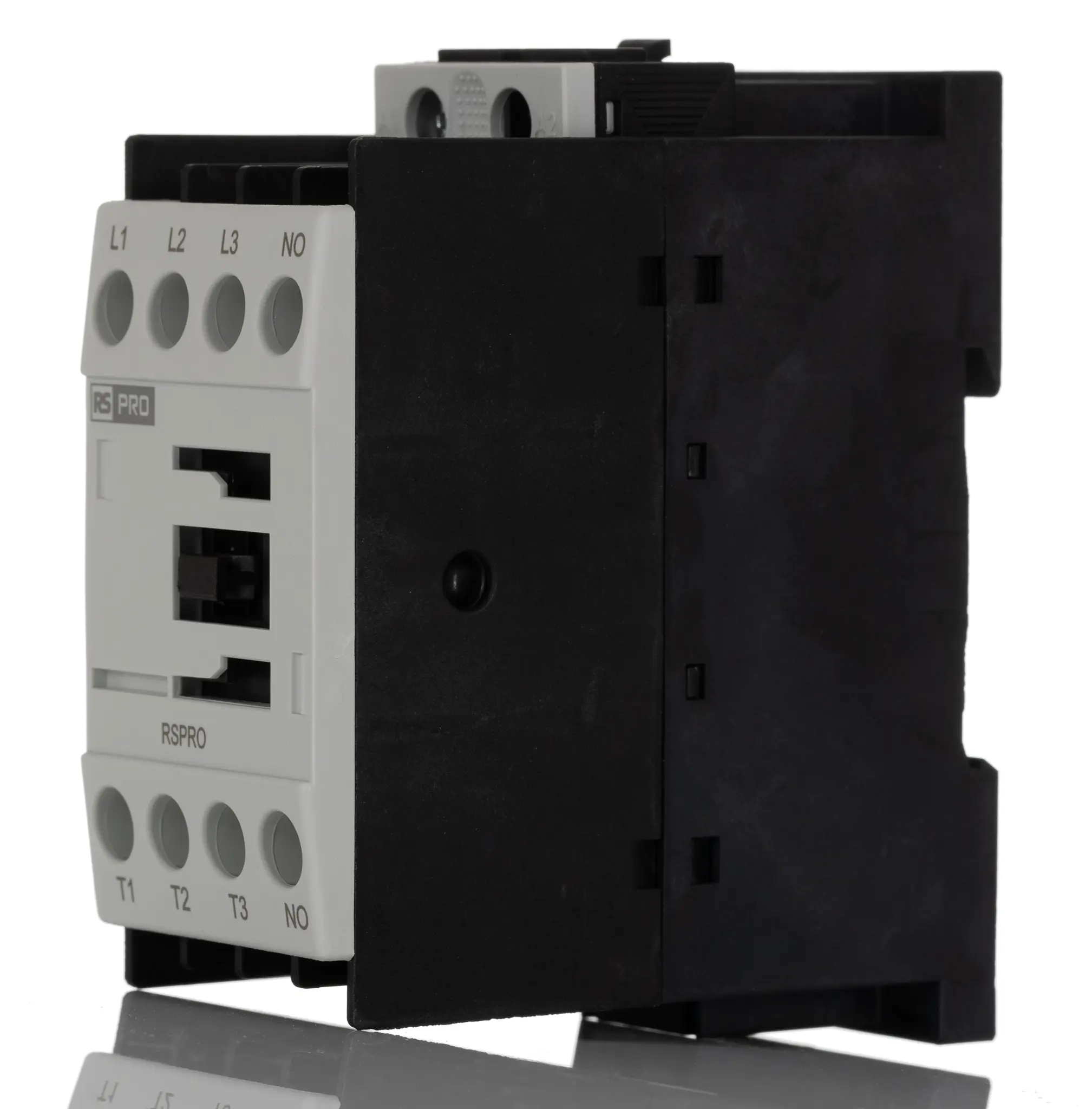 Produktfoto 1 von RS PRO Schütz 24 V dc-Spule, 1-polig, 500V / 4 A 24 V dc 4 Schließer Elektromechanisch 4-Hilfskontakte
