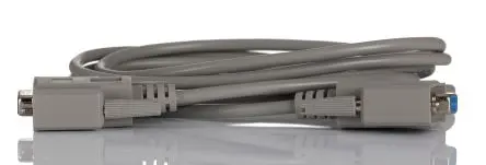 Produktfoto 1 von RS PRO Serielles Kabel / D-Sub, 9-polig Buchse / D9 Buchse, 2 m Polyvinylchlorid, Grau, UKCA, CE, REACH, RoHS
