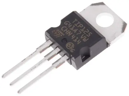 Produktfoto 1 von STMicroelectronics Darlington-Transistor 1 60 V 5 A PnP HFE:1000, TO-220 3-Pin