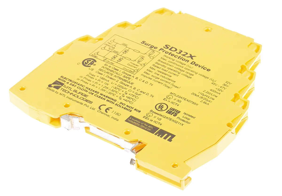Produktfoto 1 von Eaton SD Überspannungsschutzeinheit Überlastschutzgerät 20 kA 32 V dc, 22V ac, DIN-Hutschiene, -40 °C→80 °C