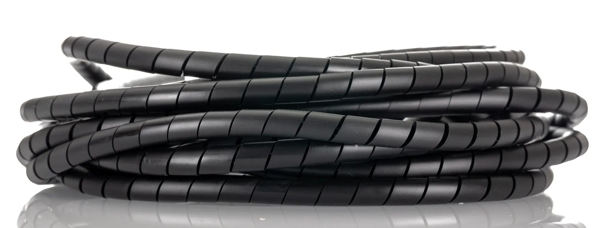 Produktfoto 1 von HellermannTyton SBPE Spiral-Kabelumwicklung / 40 mm Polyethylen Schwarz, für Kabel-Ø 7.5 mm bis 40 mm, Länge 5 m
