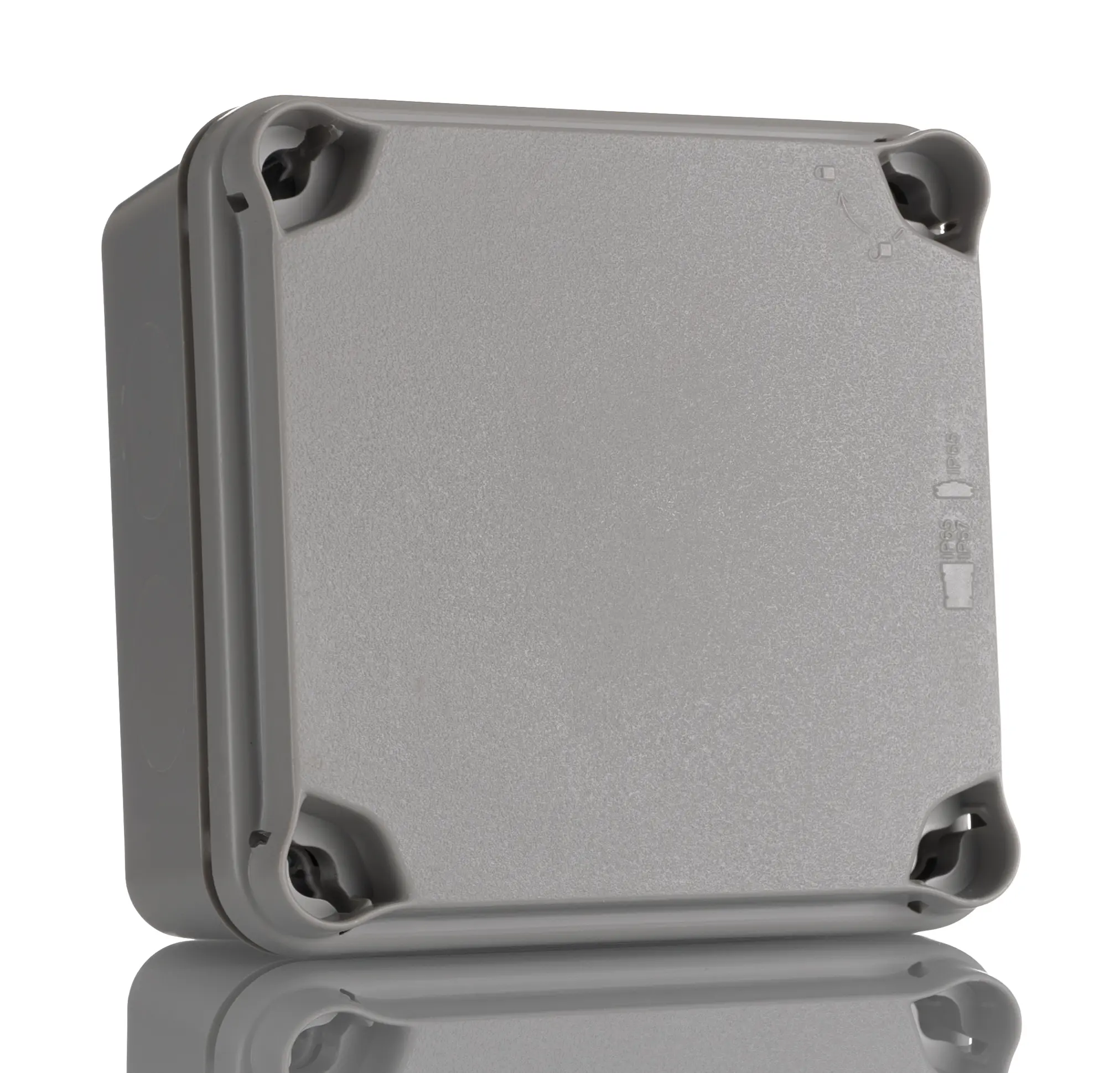 Produktfoto 1 von HellermannTyton EL Polystyrol Abzweigdose Grau IP40 Breite 64 mm Höhe 108 mm Länge 108 mm