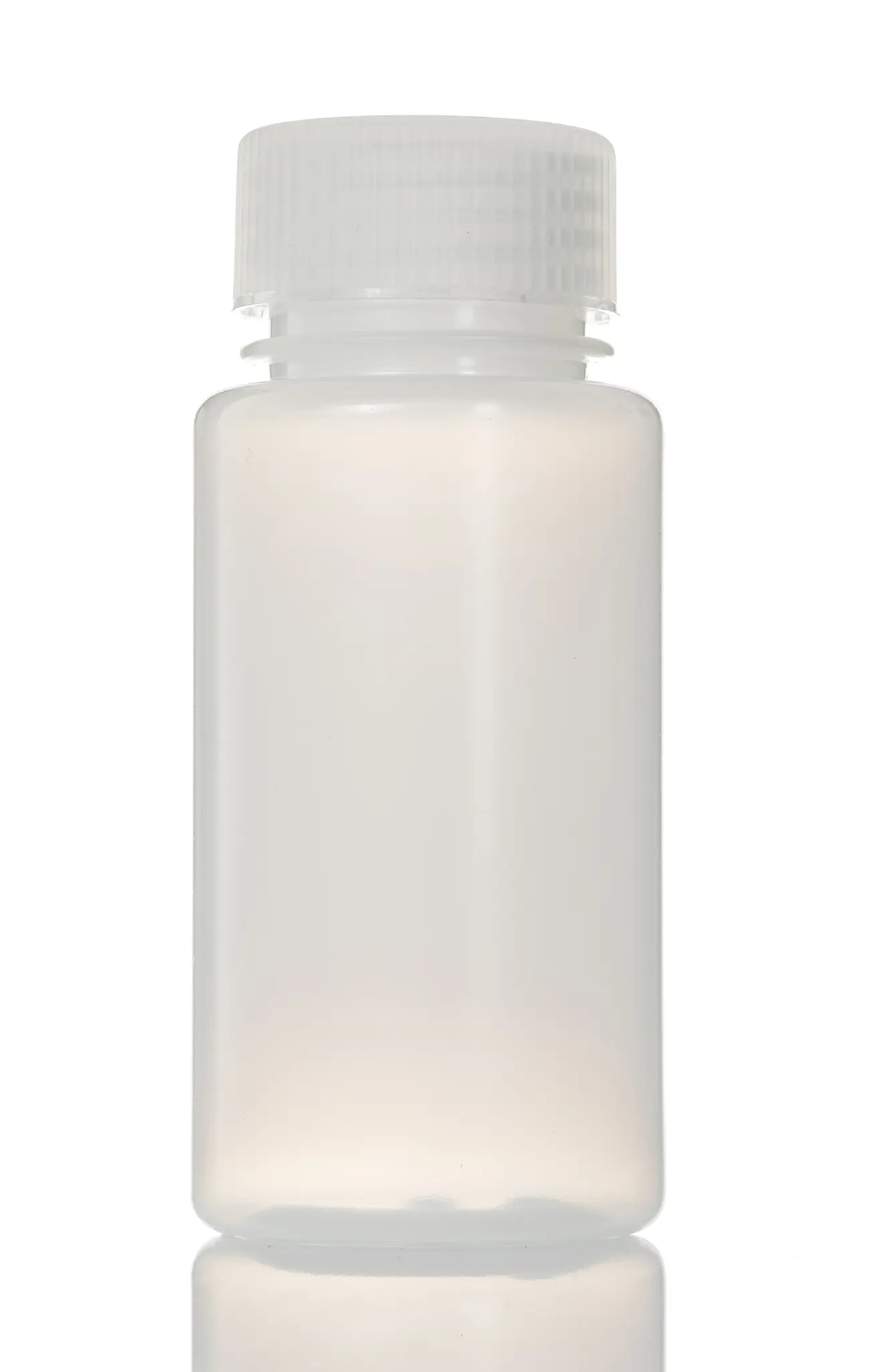 Produktfoto 1 von RS PRO Hochdichtes Polyethylen Laborflasche 100ml, Ø 51 mm Vorratsflasche Weithalsig