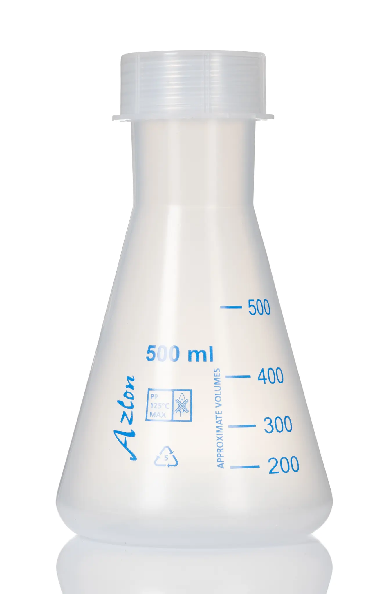 Produktfoto 1 von RS PRO Laborflasche Polypropylen 500ml Weithalsig