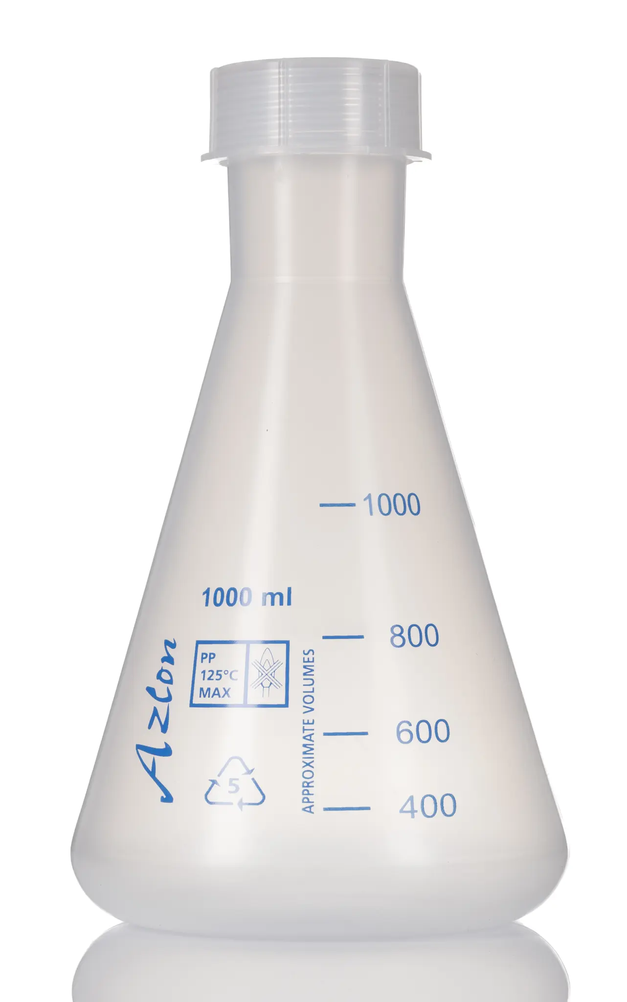 Produktfoto 1 von RS PRO Laborflasche Polypropylen 1L Weithalsig