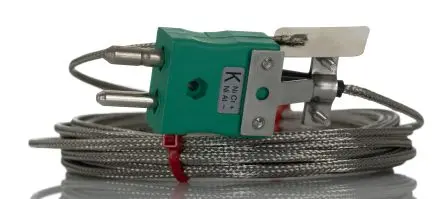 Produktfoto 1 von RS PRO Edelstahl Blatt-Thermoelement Typ K, Ø 13 mm x 5 m 0 °C → 350 °C