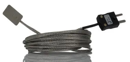Produktfoto 1 von RS PRO Edelstahl Blatt-Thermoelement Typ Typ J, Ø 13 mm x 5 m 0 °C → 350 °C