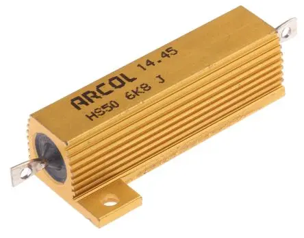 Arcol HS50 Gewickelt Widerstand zur Chassismontage 6.8 kΩ ±5 % / 50 W, Aluminium Axial → 200 °C