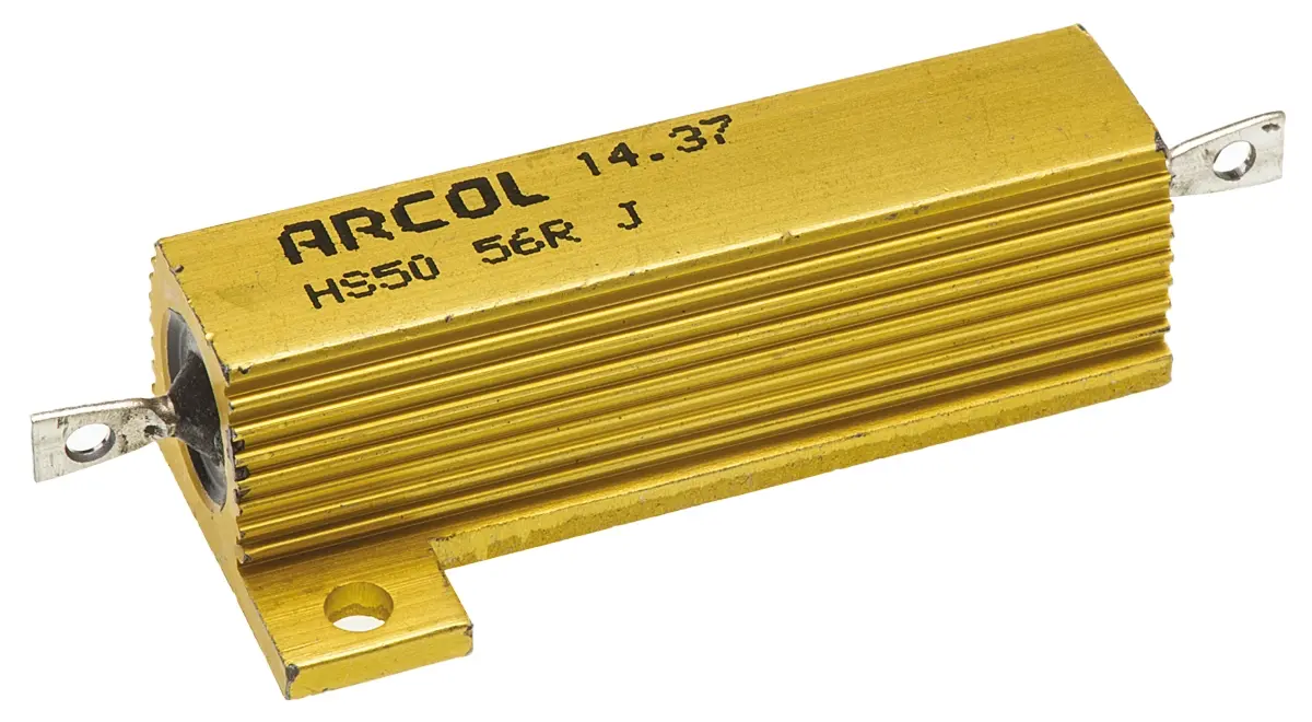 Produktfoto 1 von Arcol HS50 Wickel Lastwiderstand 56Ω ±5% / 50W, Alu Gehäuse Axialanschluss