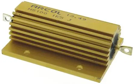 Arcol HS100 Aluminium Widerstand zur Chassismontage 1.5 kΩ ±5 % / 100 W, Aluminium Axial → 200 °C