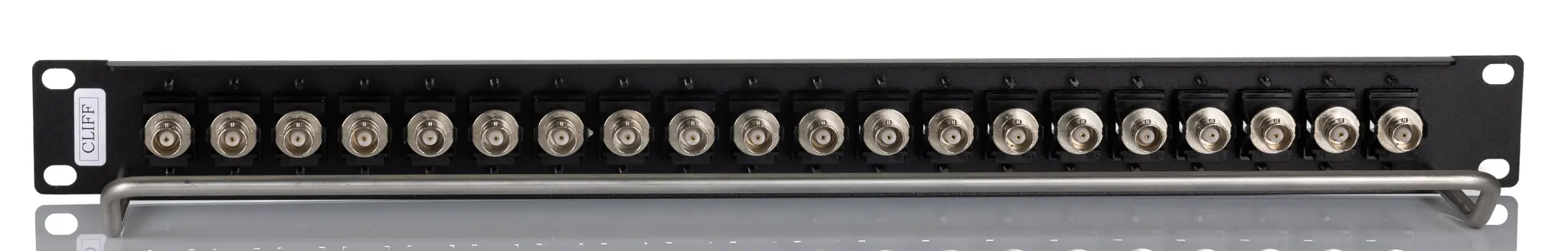 Produktfoto 1 von RS PRO Patchfeld BNC Geladenes Rack 20 Anschlüsse 1 U