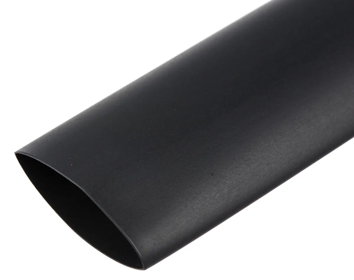 Produktfoto 1 von TE Connectivity VERSAFIT Wärmeschrumpfschlauch, Polyolefin Schwarz, Ø 25.5 mm Schrumpfrate 2:1, Länge 3m