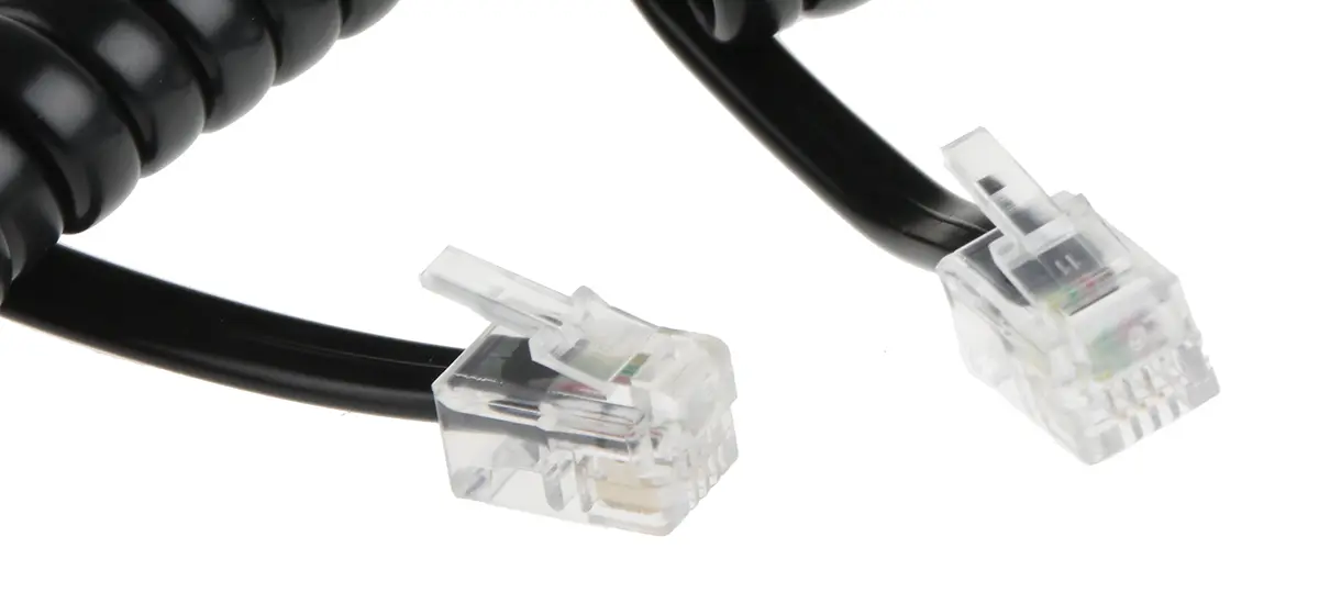 Produktfoto 1 von Decelect Stecker Telefonverlängerungskabel RJ9 Stecker 1.5 m Schwarz