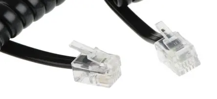 Produktfoto 1 von Decelect Stecker Telefonverlängerungskabel RJ9 Stecker 1.5 m Schwarz
