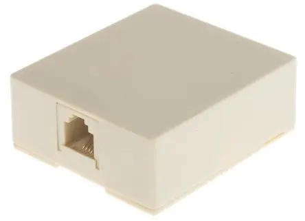 Produktfoto 1 von Decelect TA 103 unshielded RJ11 Schraubanschlussklemme Ungeschirmt Beige