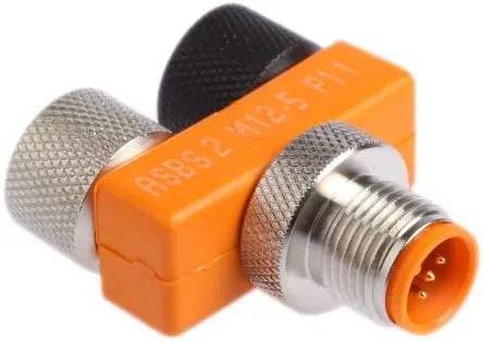 Produktfoto 1 von Lumberg Automation, T ASBS 2 Rundsteckverbinder Adapter 5 M12, IP67 Stecker 5 M12 Stecker