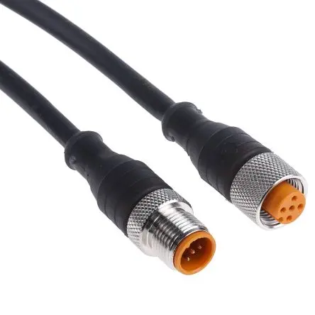 Produktfoto 1 von Lumberg RST-RKWT/LED, 5-polig Sensor-Betätigungselementkabel, Gerade Stecker 34 / Gerade Buchse, Länge 5 m