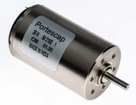 Produktfoto 1 von Portescap Servomotor mit geringer Trägheit Gleichstrommotor bis 17.3 mNm, 12V dc / 5.75 W, 4700U/min, Wellen-Ø 3 mm x