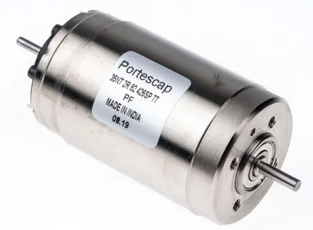 Produktfoto 1 von Portescap 35NT2R82 Servomotor mit geringer Trägheit Gleichstrommotor bis 115 mNm 111:1, 32V / 102 W, 5900U/min, Wellen-Ø