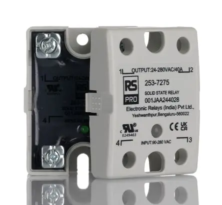 Produktfoto 1 von RS PRO Panel Halbleiterausgang, SPST 280 V eff. 280V dc / 40 A