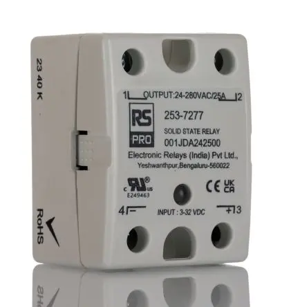 Produktfoto 1 von RS PRO Halbleiterausgang, SPST 280 V eff. 32V dc / 25 A