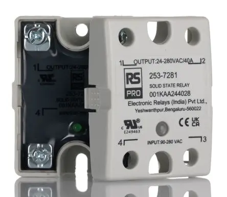 Produktfoto 1 von RS PRO Panel Halbleiterausgang, SPST 280 V eff. 280V dc / 40 A