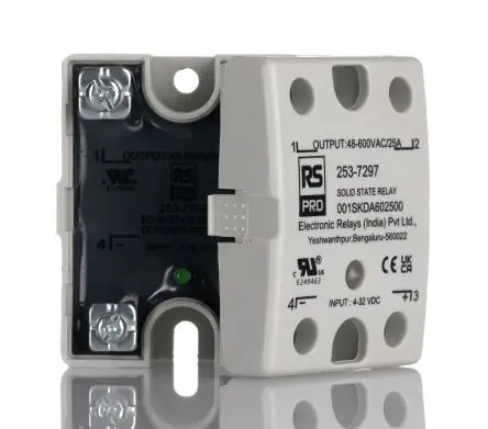 Produktfoto 1 von RS PRO Halbleiterausgang, SPST 600 V eff. 32V dc / 25 A