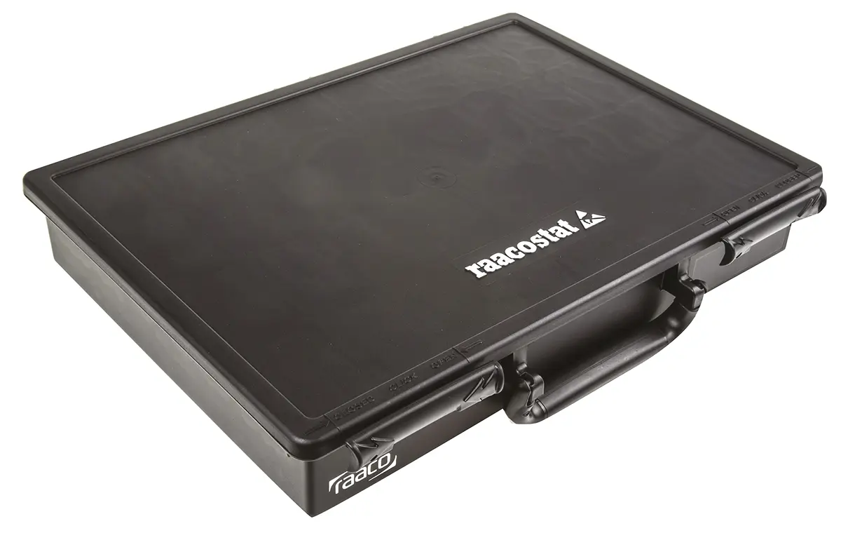 Produktfoto 1 von Raaco ESD-Box, Antistatik, H: 57 mm L: 338 mm B: 260 mm, Polypropylen