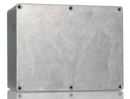 Produktfoto 1 von Hammond 1550 Aluminiumdruckguss Abzweigdose farblos IP54 Breite 128mm Höhe 72 mm Länge 165 mm