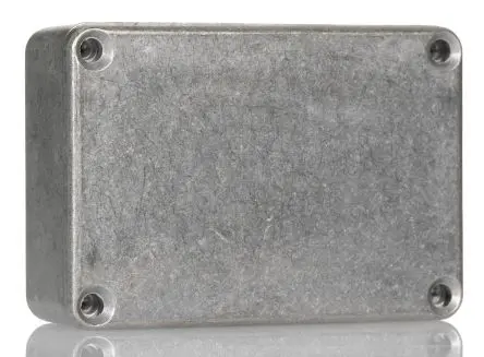Produktfoto 1 von Hammond 1550 Aluminiumdruckguss Abzweigdose farblos IP54 Breite 55mm Höhe 21 mm Länge 80 mm