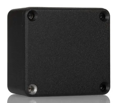 Produktfoto 1 von Hammond 1550 Aluminiumdruckguss Abzweigdose Schwarz IP54 Breite 55mm Höhe 26 mm Länge 60 mm
