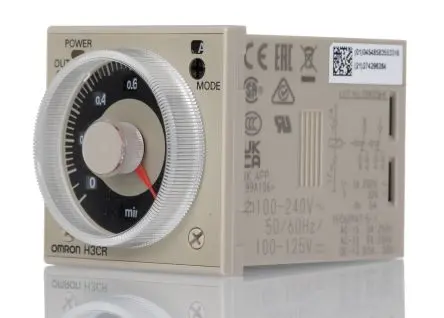 Produktfoto 1 von Omron H3CR Zeitrelais 100V ac, 125 V ac, 240 V ac, 0.05 to 1080000 s, 2 Kont., 2-poliger Umschalter