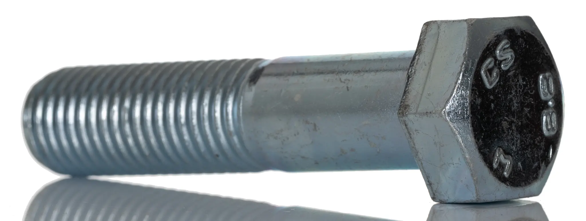 Produktfoto 1 von RS PRO x 2.0 mm Sechskantschraube, Stahl zinkplattiert Glanzzink, DIN 931