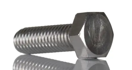 Produktfoto 1 von RS PRO M10 x 25 mm Sechskantschraube, Edelstahl glatt, DIN 933
