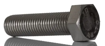 Produktfoto 1 von RS PRO M16 x 60 mm Sechskantschraube, Edelstahl glatt, DIN 933