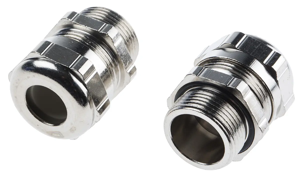 Produktfoto 1 von ABB Kabelverschraubung, M25 Messing vernickelt Metallisch 6 mm/ 11 mm, IP68
