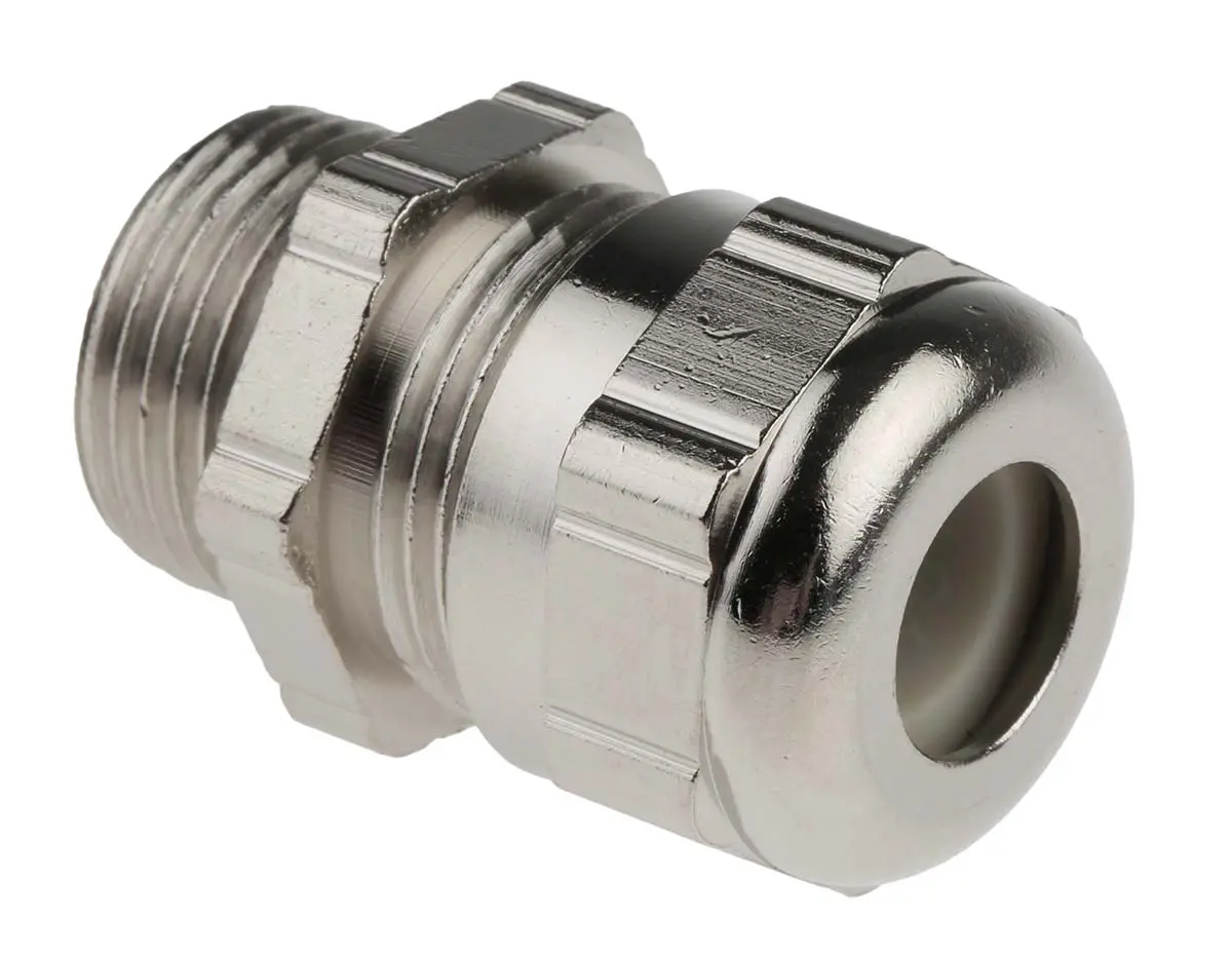 Produktfoto 1 von ABB Kabelverschraubung, M20 Messing vernickelt Metallisch 7 mm/ 11 mm, IP68