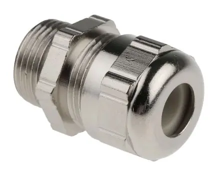 Produktfoto 1 von ABB Kabelverschraubung, M20 Messing vernickelt Metallisch 7 mm/ 11 mm, IP68