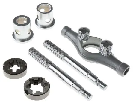 Produktfoto 1 von RS PRO HSS Gewinde-Schneideisen Set, 5-teilig Gewindebohrer M25 → M20, Matrizen M25 → M20