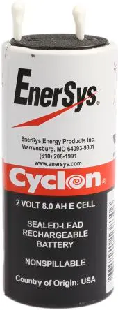 Enersys Stecker Abgedichteter Bleiakku, 2 V / 8 Ah x 108.7 mm