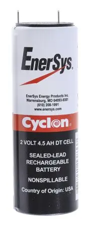 Produktfoto 1 von Enersys CYCLON Stecker Abgedichteter Bleiakku, 2 V / 4.5 Ah x 102.9 mm