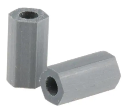 Produktfoto 1 von Essentra Chloriertes Polyvinylchlorid Abstandhalter Sechskant x 9.5 mm