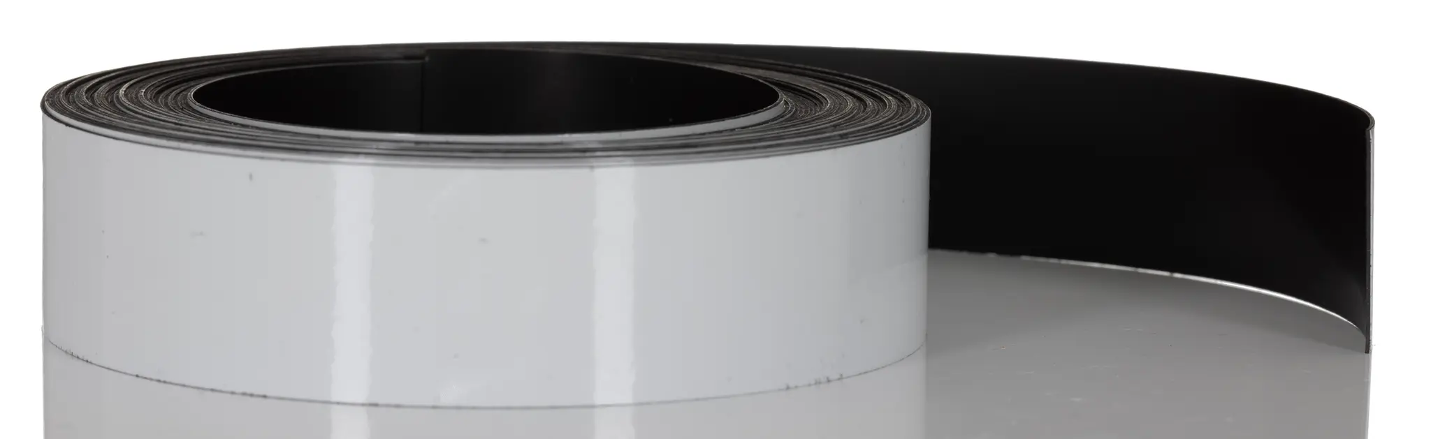 Produktfoto 1 von RS PRO Strontiumferrit Magnetband, Klebend, Stärke 1.5 mm B. 25.4 mm, L. 30 m, 44 g/cm²
