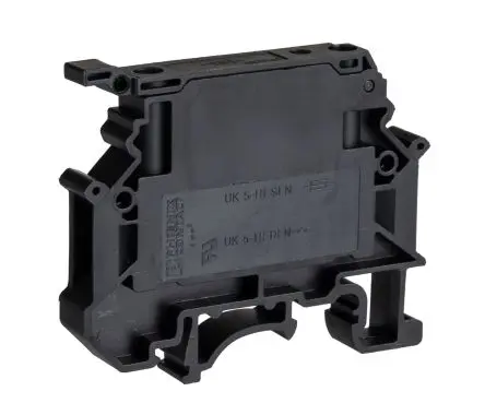 Produktfoto 1 von Phoenix Contact UK 5-HESI N 3000539 Modularer Sicherungs-Anschlussklemmenblock 2 Schwarz, 500V Schraubbefestigung
