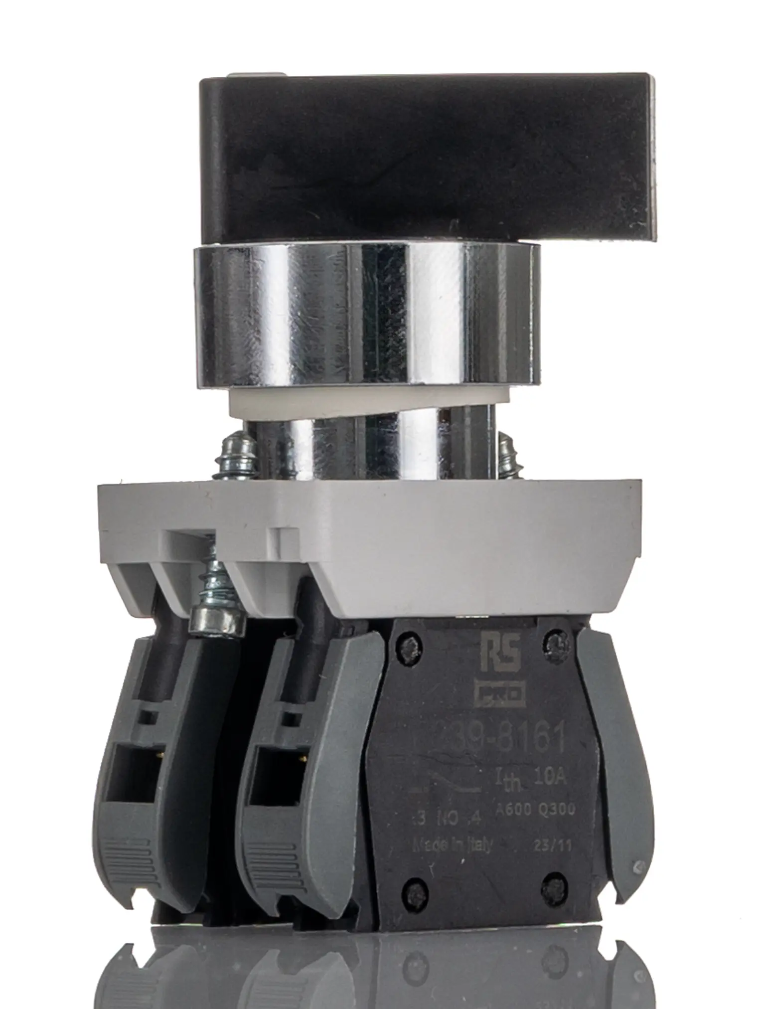Produktfoto 1 von RS PRO GCX Wahlschalter 3-Stufen Knopf 30 mm Beleuchtet IP65, 1 Schließer Wurfwinkel 45 °