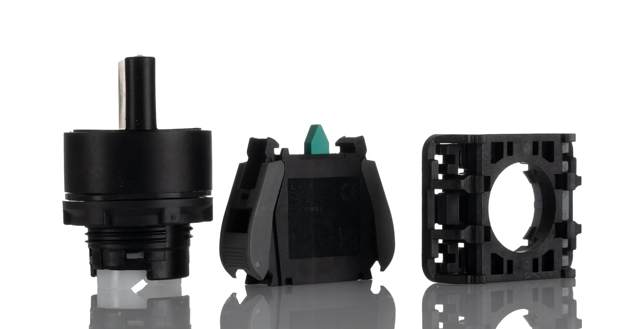 Produktfoto 1 von RS PRO GCX Wahlschalter 2-Stufen Knopf 30 mm Beleuchtet IP65, 1 Schließer Wurfwinkel 90 °