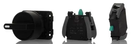 Produktfoto 1 von RS PRO GCX Wahlschalter 3-Stufen Knopf 22.5 mm Beleuchtet IP65, 2 Schließer Wurfwinkel 45 °